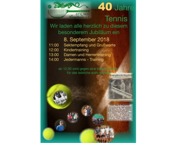 2018 40 Jahre Tennisabteilung